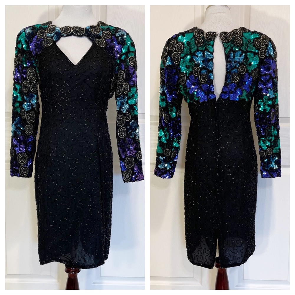 Scala black sequin dress